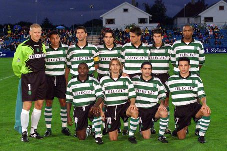 Este o onze que mediu forças contra o Viking em 1999/2000 - Foto: A BOLA