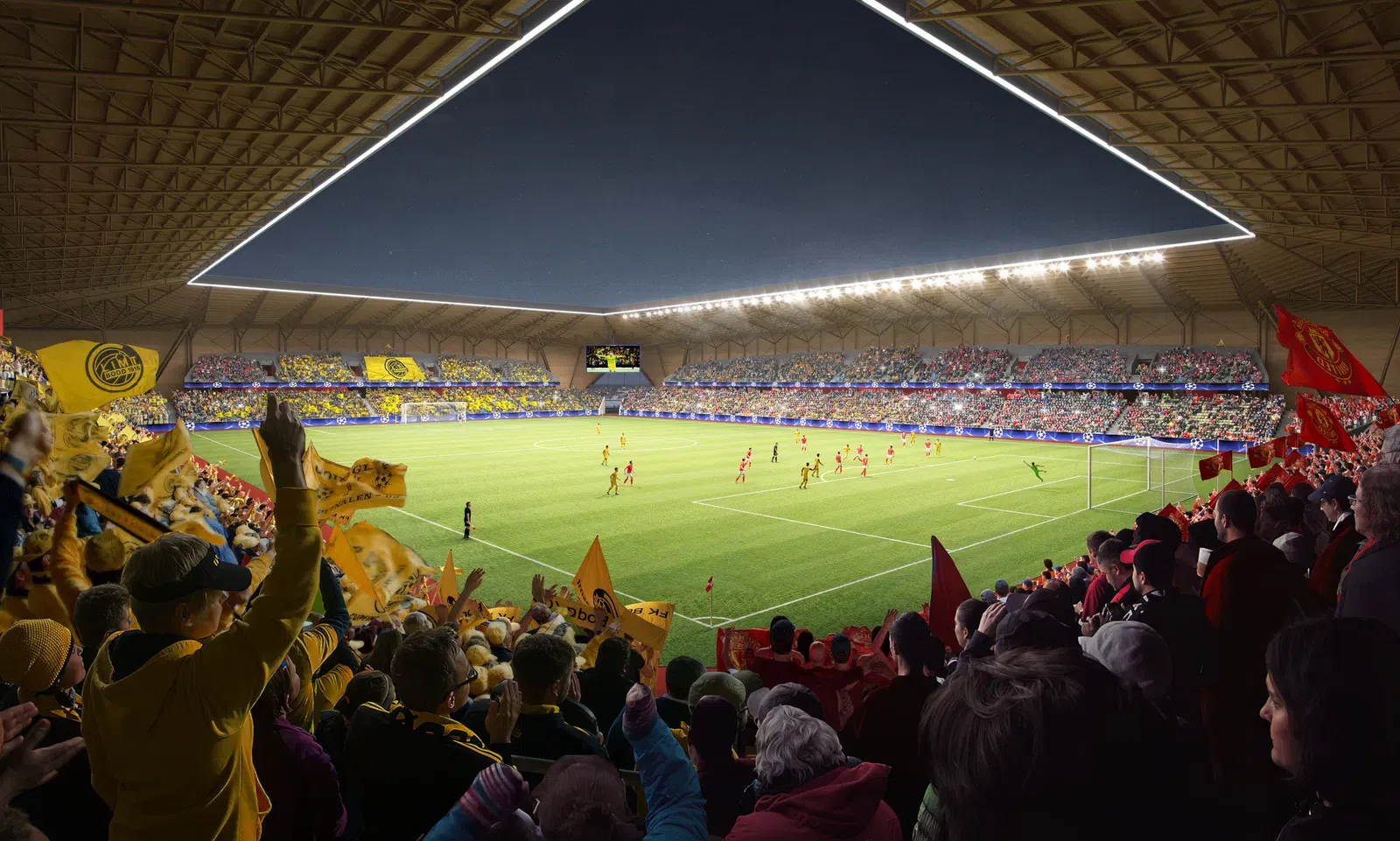 O novo estádio do Bodo/Glimt terá capacidade para 11 mil espectadores