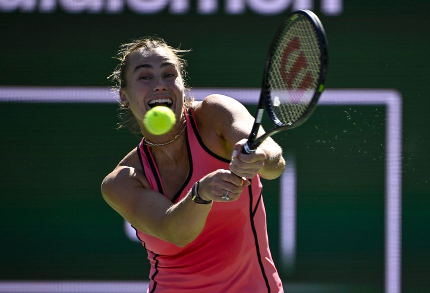 Aryna Sabalenka foi surpreendida pelo pedido de casamento antes de Indian Wells. IMAGO