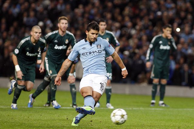 Aguero ganhou nove mil euros com golos do Real Madrid-City