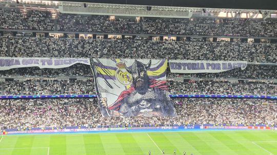 O incrível cenário do Bernabéu para o jogo com o Manchester City