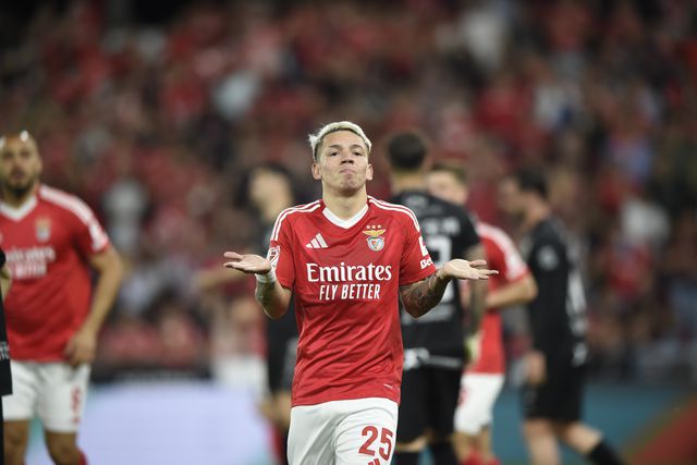 Prestianni entrou aos 65 minutos e aos 67 marcou grande golo