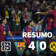 Barcelona goleia e está com pé e meio nas 'meias' da Champions (resumo)