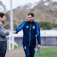 O presidente André Villas-Boas e o treinador Martín Anselmi