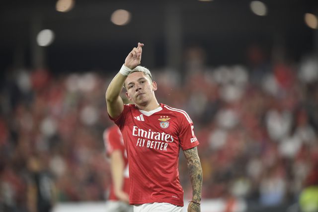 Prestianni saiu do banco e contribuiu com um golo e uma assistência para a vitória do Benfica sobre o Tirsense (foto: André Alves/Grafislab)
