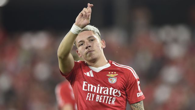 Prestianni saiu do banco e contribuiu com um golo e uma assistência para a vitória do Benfica sobre o Tirsense (foto: André Alves/Grafislab)
