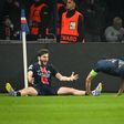 Kvaratskhelia festeja o segundo golo do PSG frente ao Aston Villa (FOTO IMAGO)