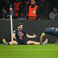 Kvaratskhelia festeja o segundo golo do PSG frente ao Aston Villa (FOTO IMAGO)