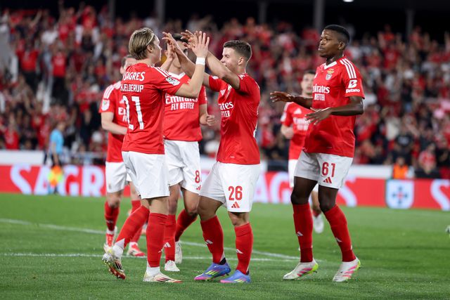 Schjelderup foi o autor do quinto golo do Benfica no duelo com o Tirsense (Foto: FPF)