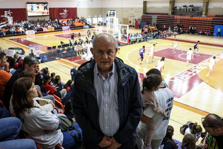 Manuel Fernandes, presidente da FPB, na sua 'última' Festa do Basquetebol    Fotografia FPB