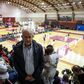 Manuel Fernandes, presidente da FPB, na sua 'última' Festa do Basquetebol    Fotografia FPB