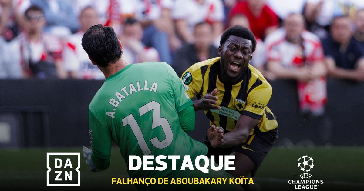 Defesas baralham-se, mas avançado escorrega e... lesiona guarda-redes