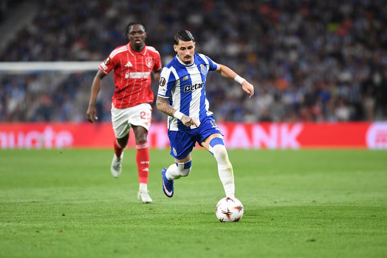Borja Sainz em ação contra o Nottingham Forest. Foto: Rogério Ferreira/Kapta+ (FC Porto-Nottingham Forest)