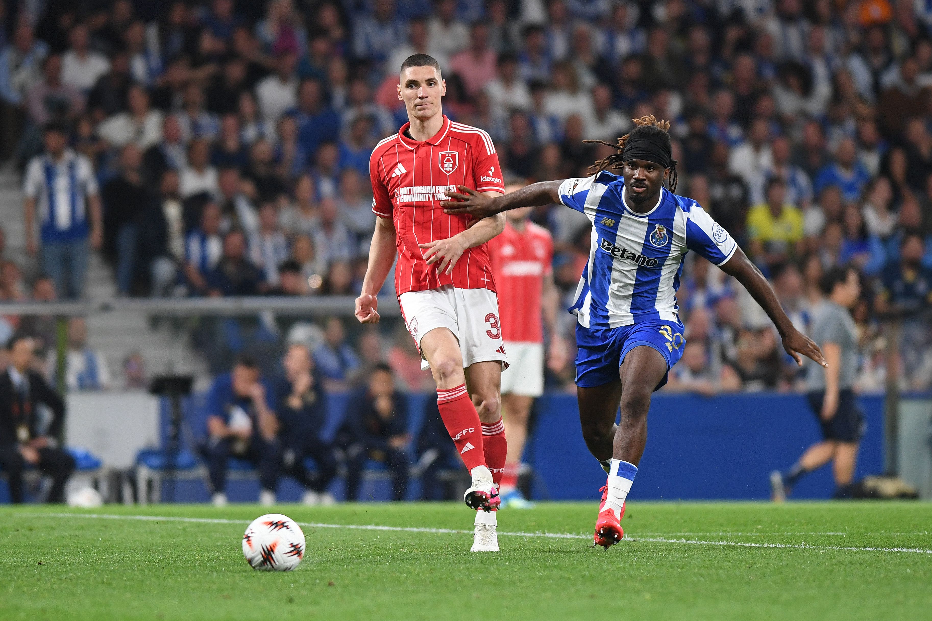 Moffi voltou a ser titular no FC Porto. Foto: Rogério Ferreira/Kapta+ (FC Porto-Nottingham Forest)