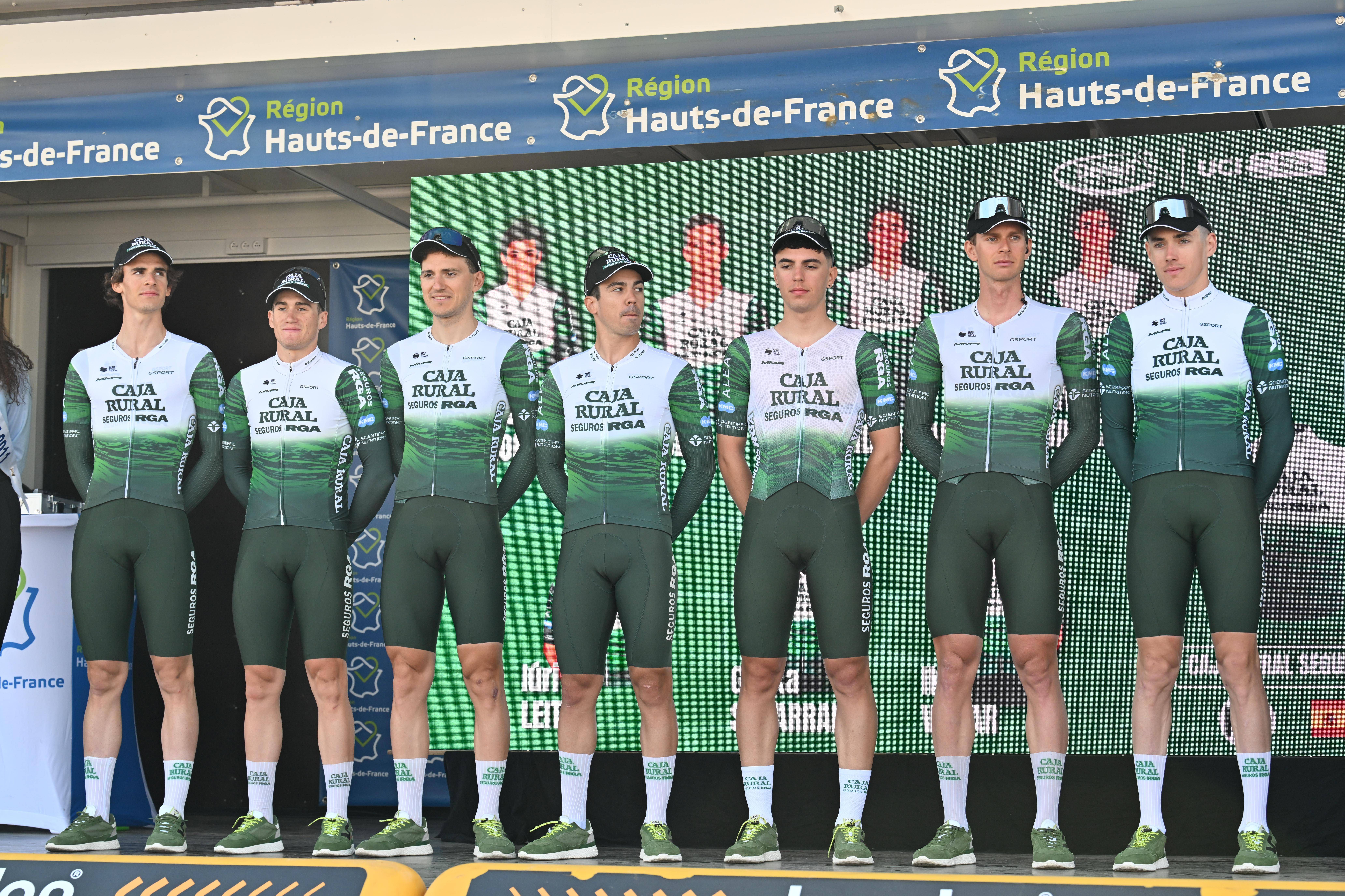 Iuri Leitão, ciclista português, com a sua equipa Caja Rural