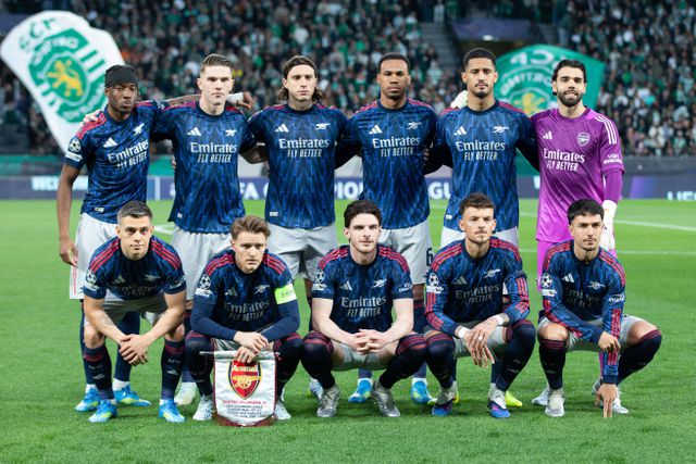 Odegaard e Calafiori foram titulares no Sporting-Arsenal em Alvalade