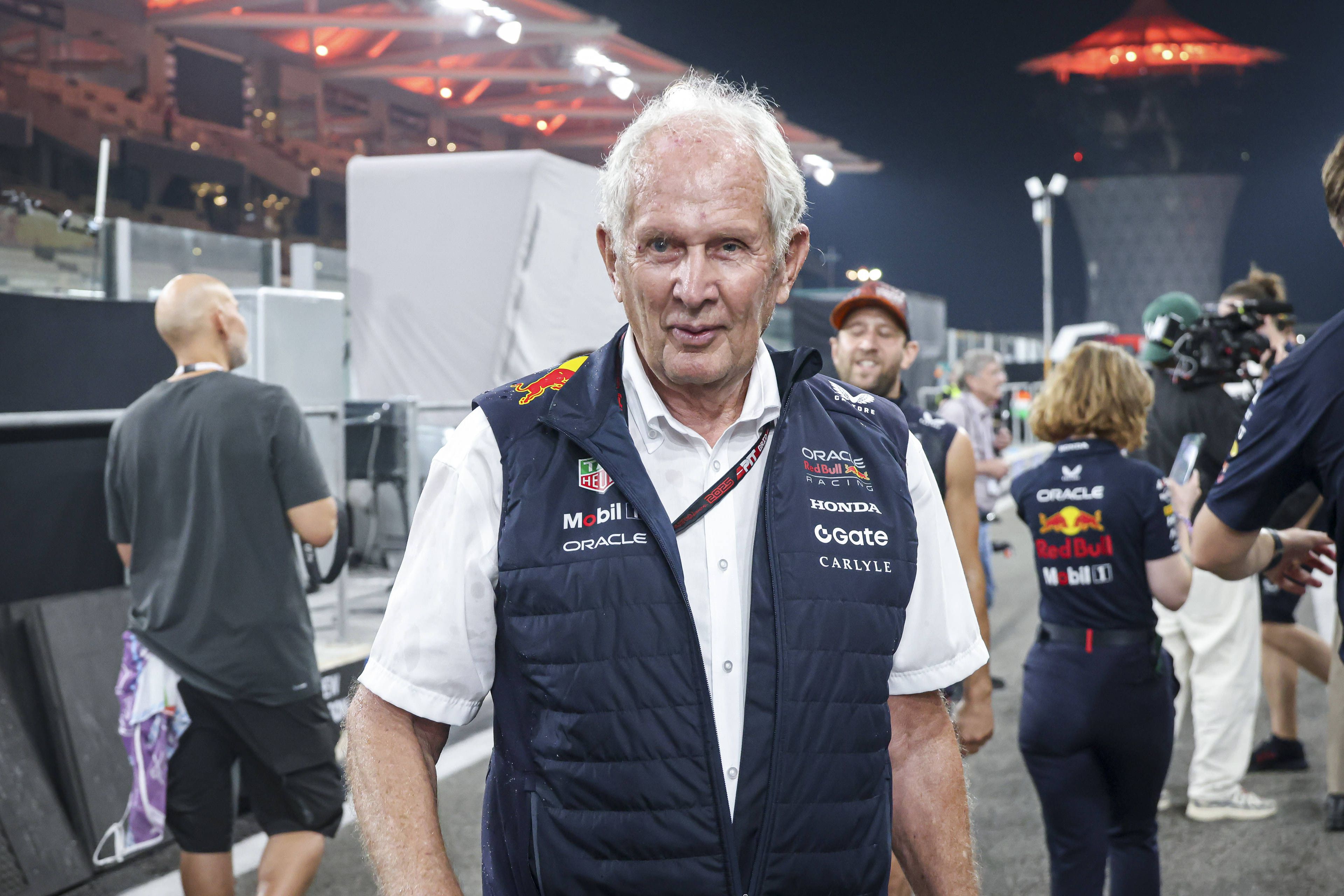 Helmut Marko na última corrida de 2025 de Fórmula 1