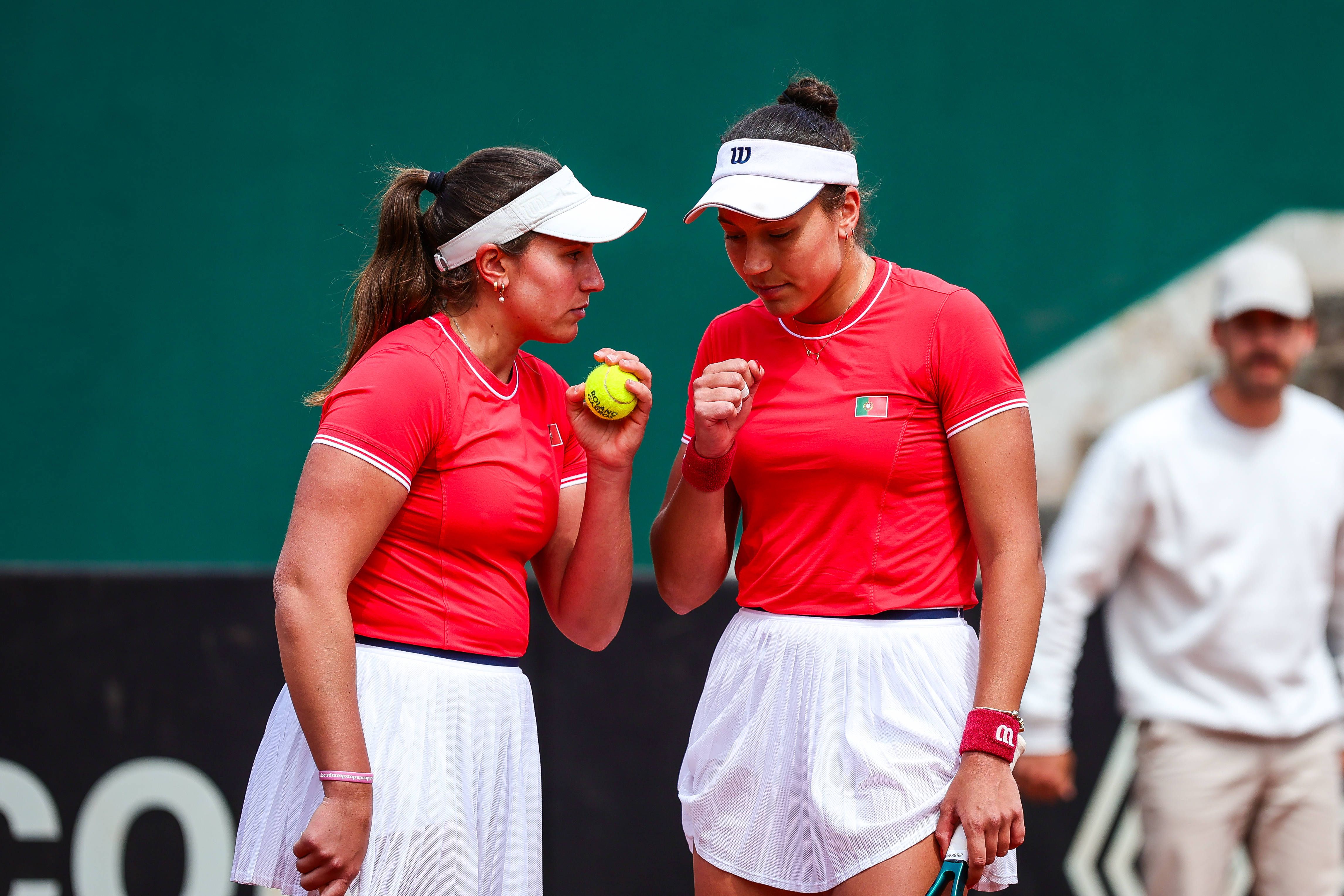 Irmãs Francisca Jorge e Matilde Jorge na Billie Jean King Cup