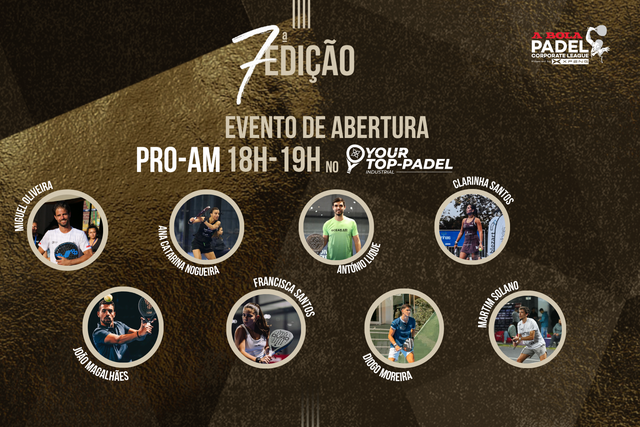 A BOLA Padel Corporate League powered by XPENG arranca no Porto com Pro-Am em estreia