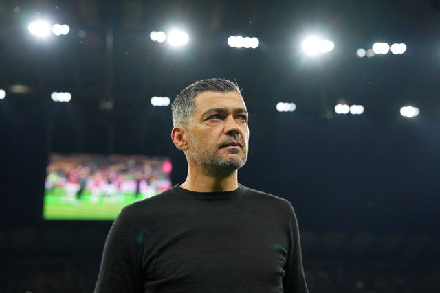 Sérgio Conceição, treinador do Milan, em San Siro