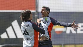 As imagens do treino do Benfica para o dérbi com o Sporting