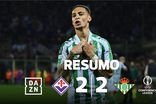 Resumo: golo no prolongamento leva Betis ao céu e Fiorentina à desilusão