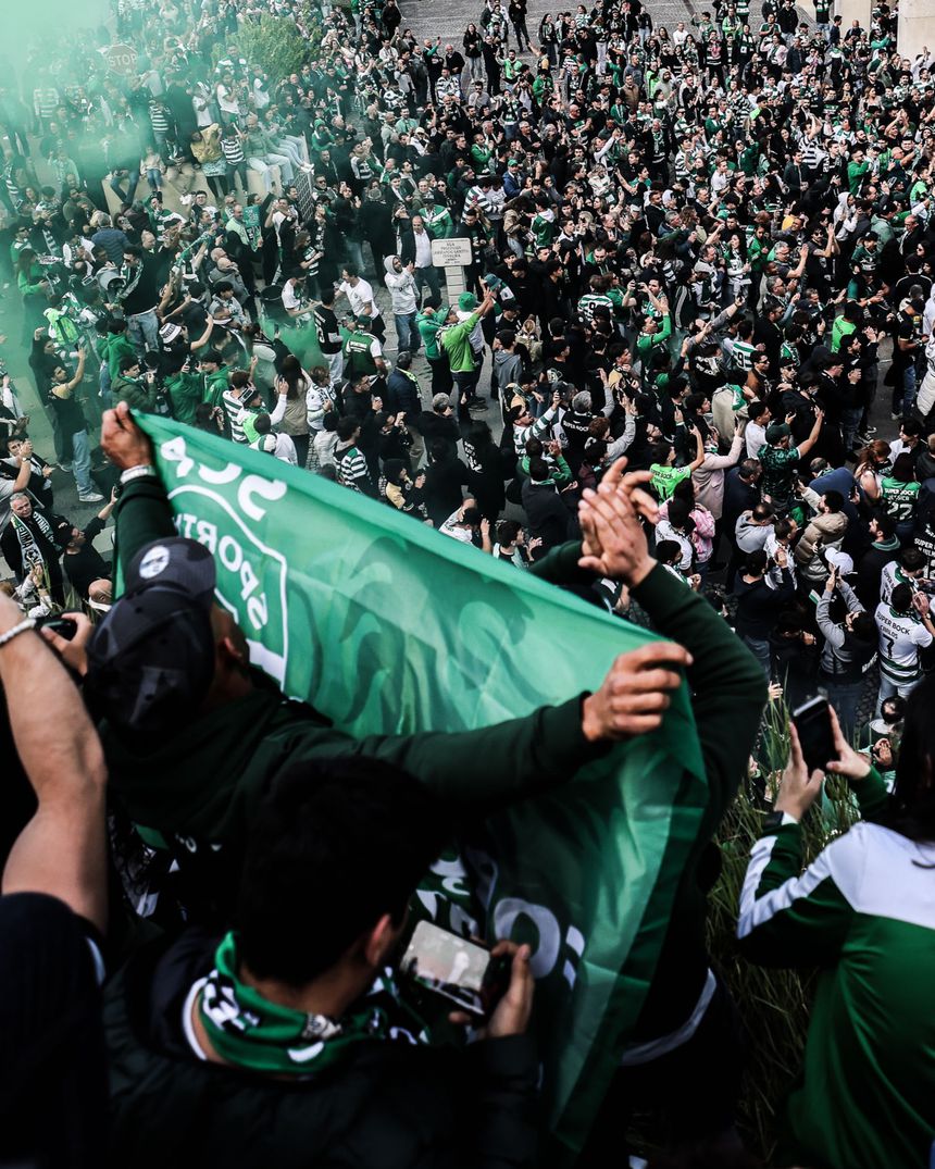 Adeptos leoninos têm mostrado todo o seu apoio à equipa