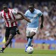 Doku foi o melhor em campo e marcou o golo que abriu caminho à vitória do Manchester City sobre o Brentford - FOTO:Imago