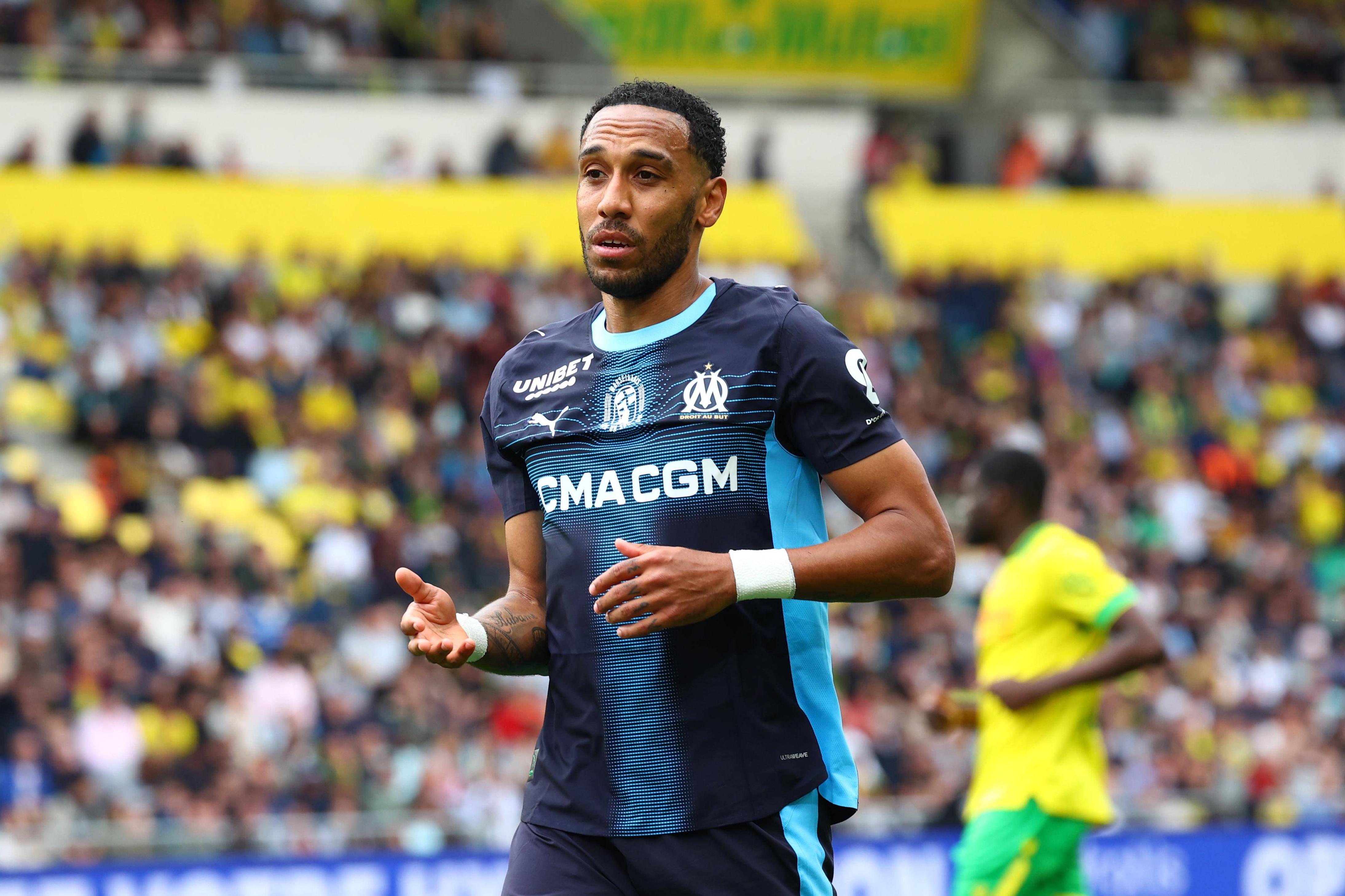 Pierre-Emerick Aubameyang, avançado gabonês de 36 anos do Marselha