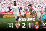 Dramático! Golo aos 90+1' coloca Sevilha mais longe do pesadelo (resumo)