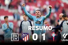Um remate enquadrado bastou para o Celta derrotar o Atlético Madrid (resumo)
