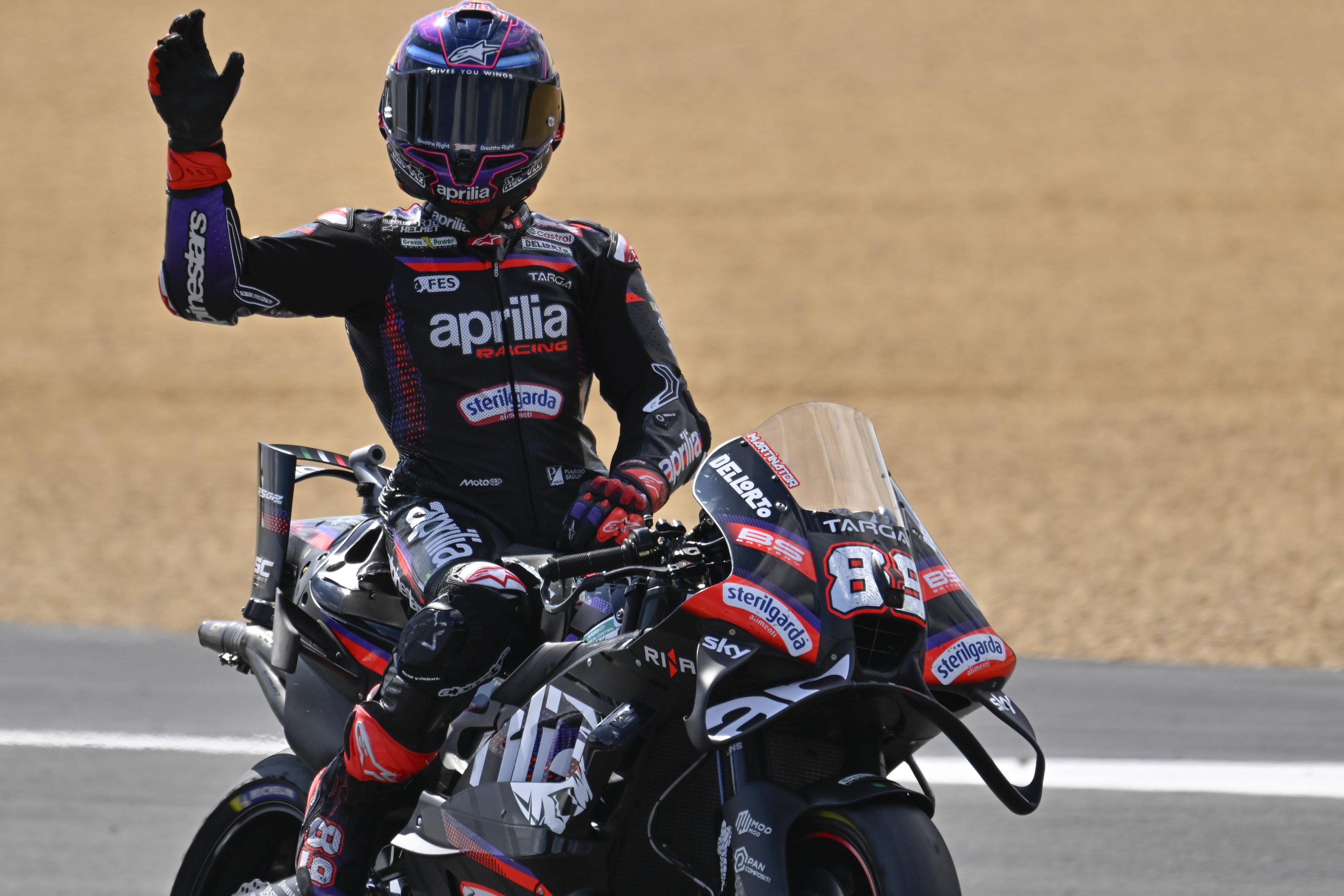 O espanhol Jorge Martín celebrou triunfo na corrida sprint do GP de França de MotoGP. Imago