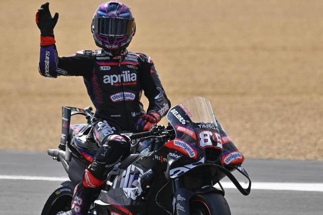 O espanhol Jorge Martín celebrou triunfo na corrida sprint do GP de França de MotoGP. Imago