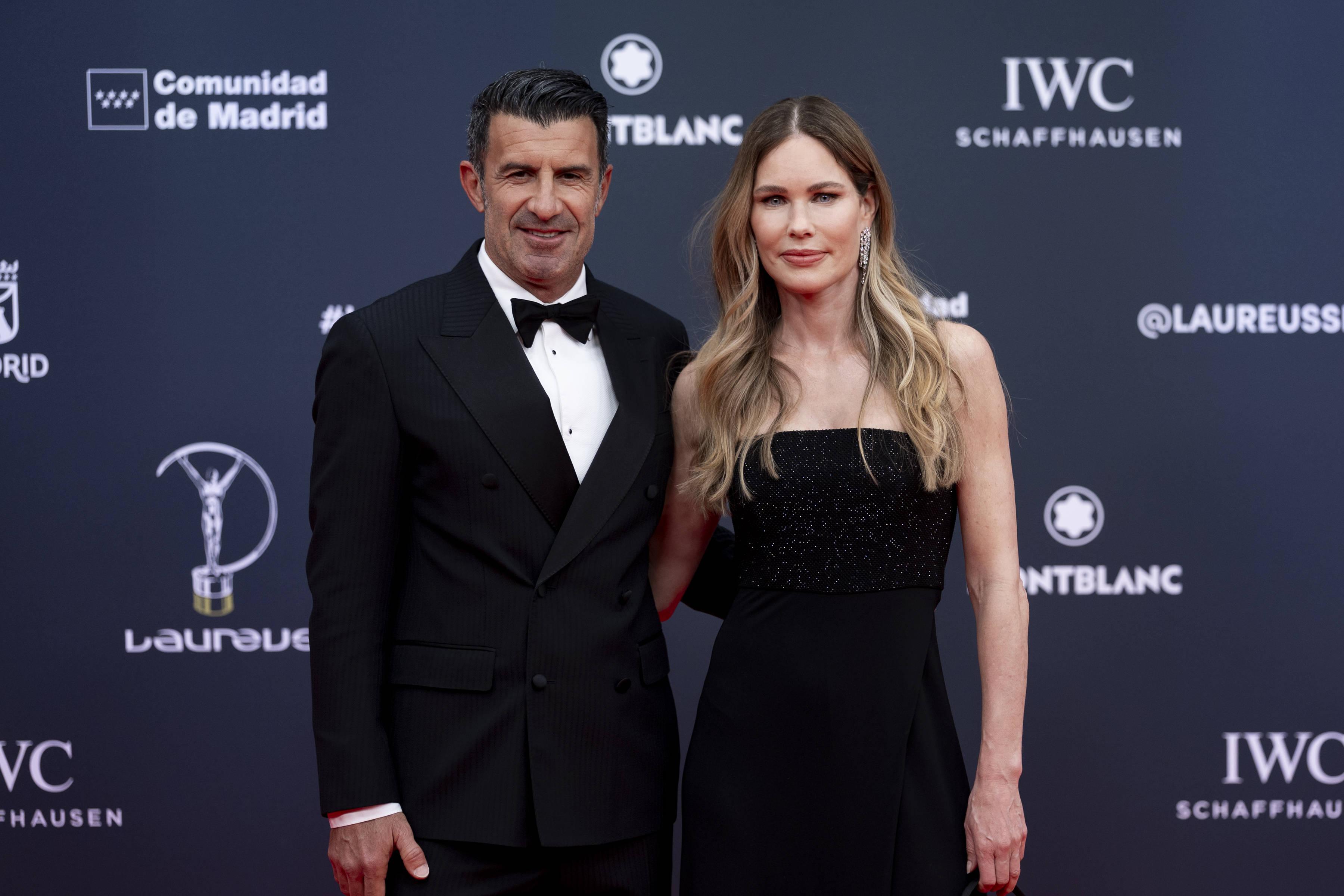Luís Figo com a mulher Helen Svedin