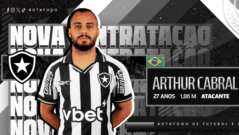 Mercado Benfica: Arthur Cabral oficializado no Botafogo