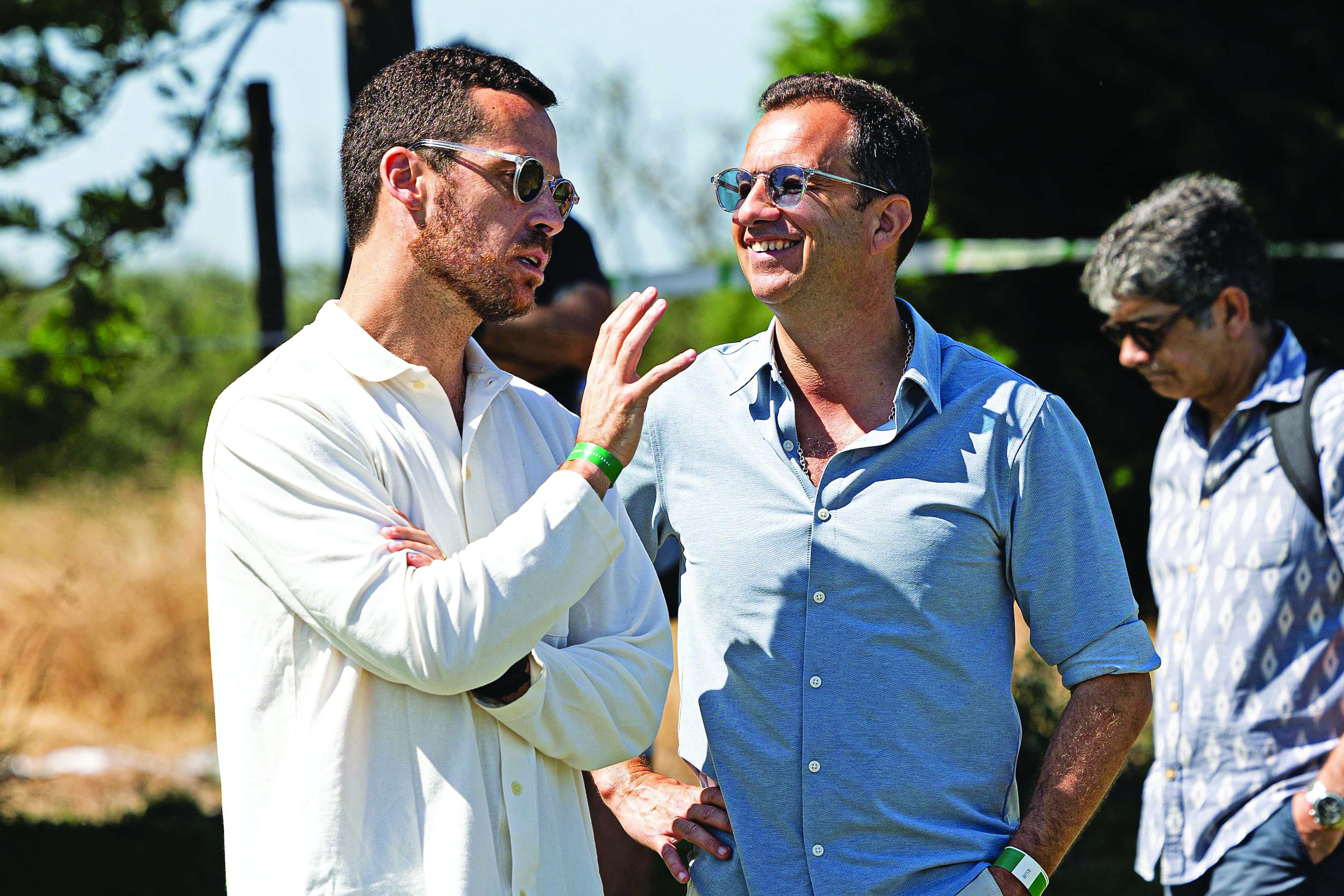 O diretor geral do futebol leonino, Bernardo Morais Palmeiro, com o presidente Frederico Varandas - Foto: SPORTING CP