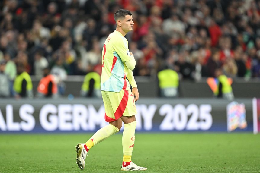 Morata falhou penálti frente a Portugal