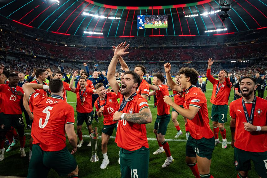 A festa da Seleção Nacional após a conquista da Liga das Nações