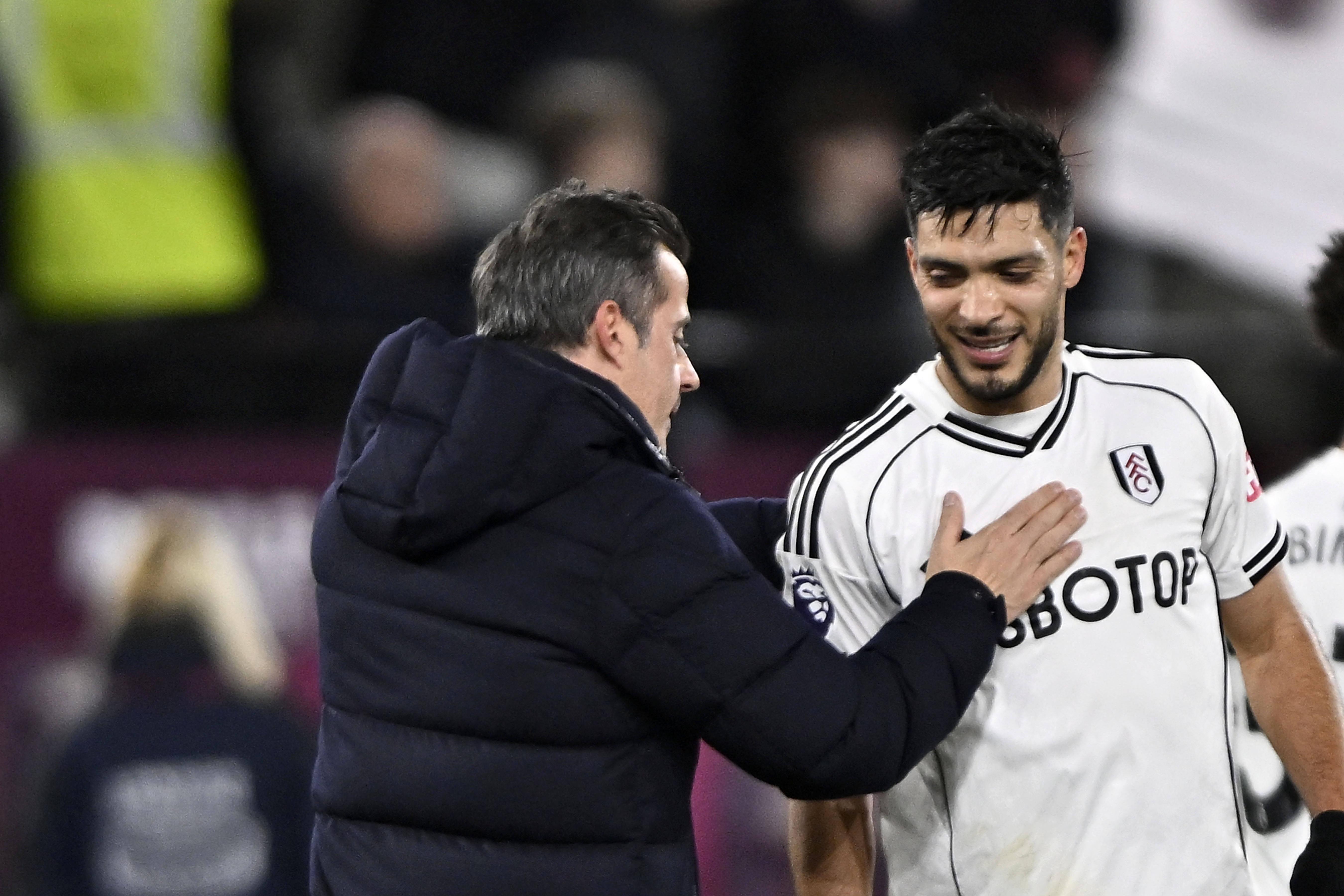 Raúl Jiménez, antigo avançado do Fulham com Marco Silva