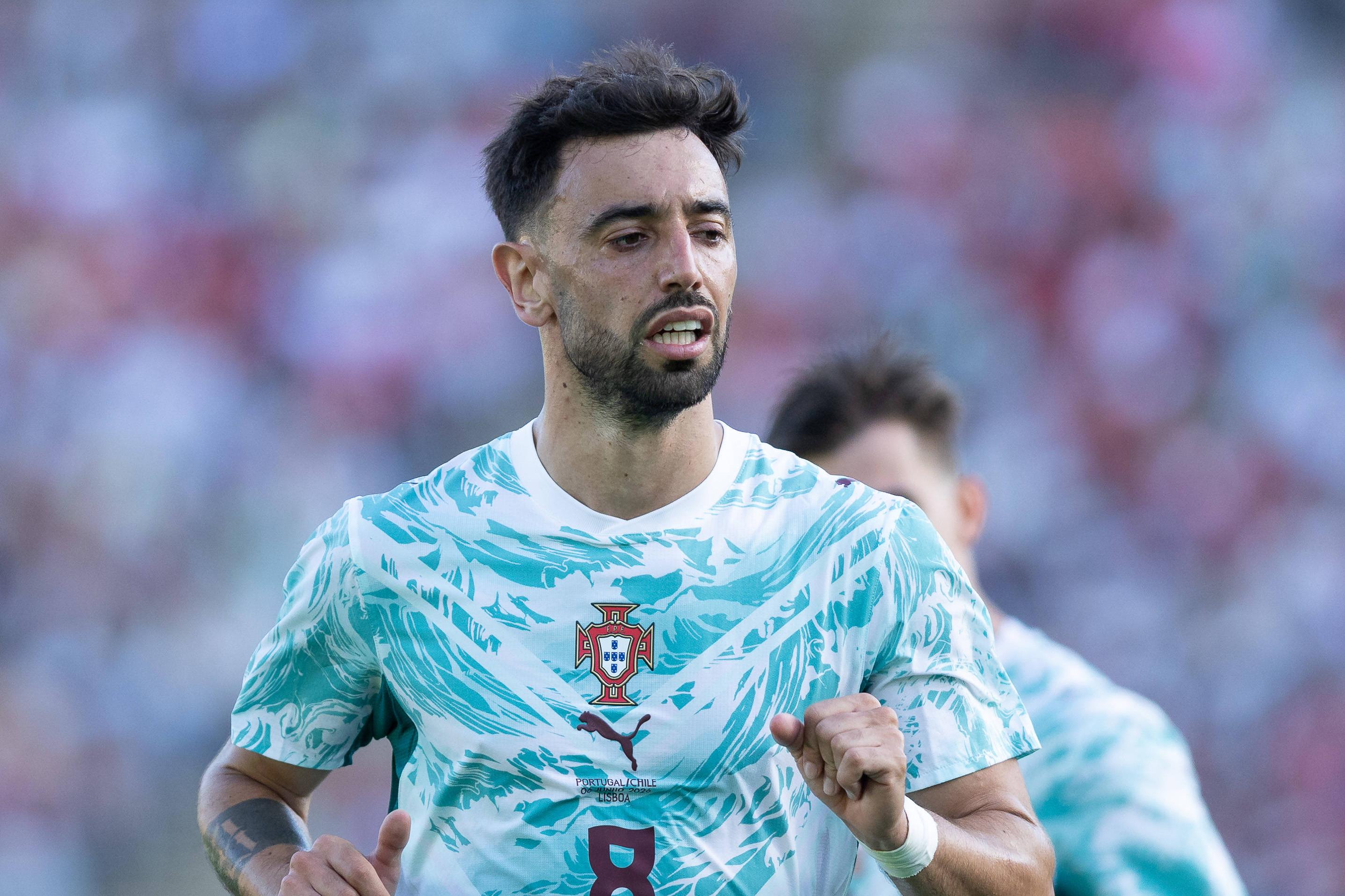 Bruno Fernandes marcou no particular de Portugal com o Chile