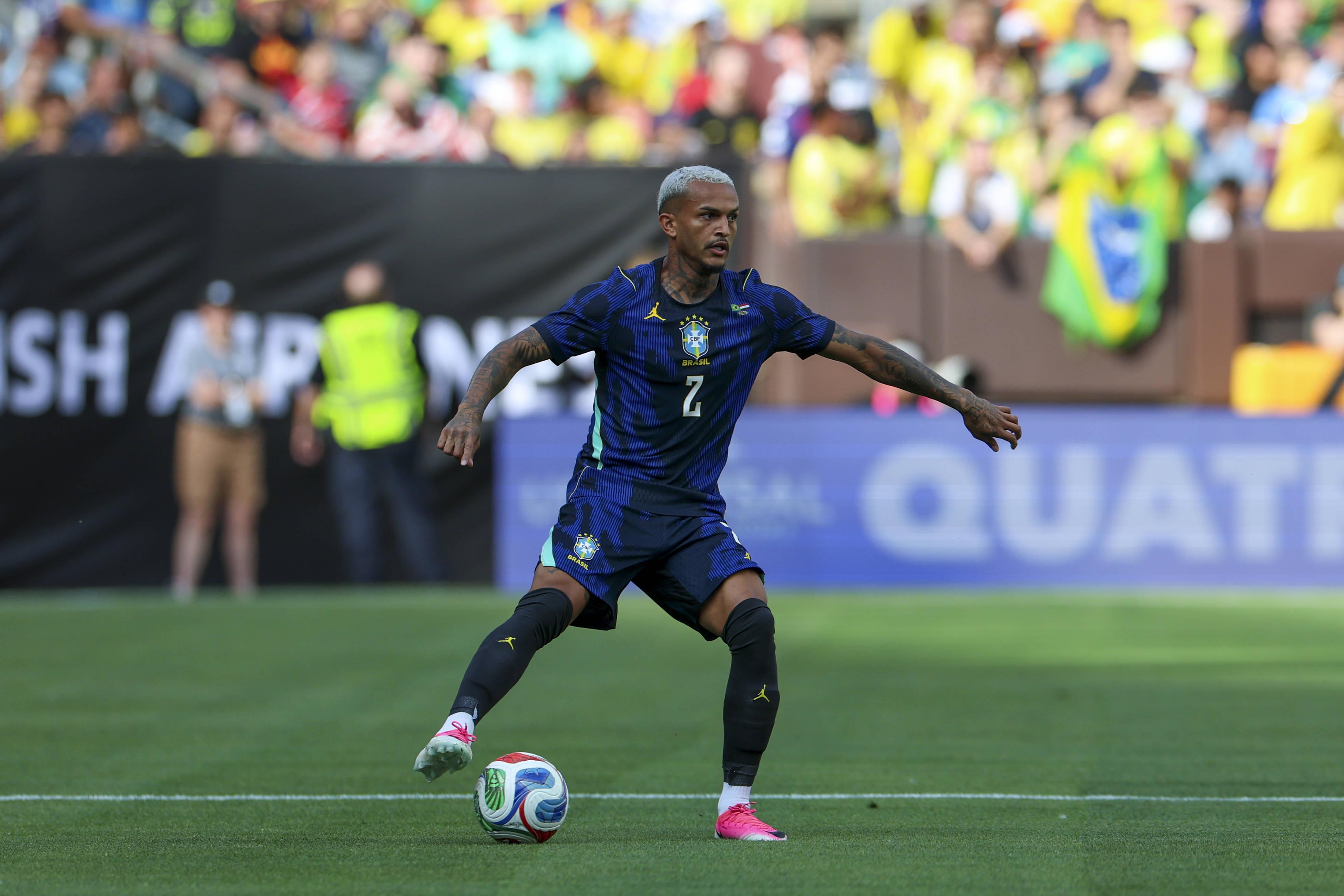 Brasil: Wesley lesionou-se no particular com o Egito (2-1) e saiu da convocatória - Foto: Imago