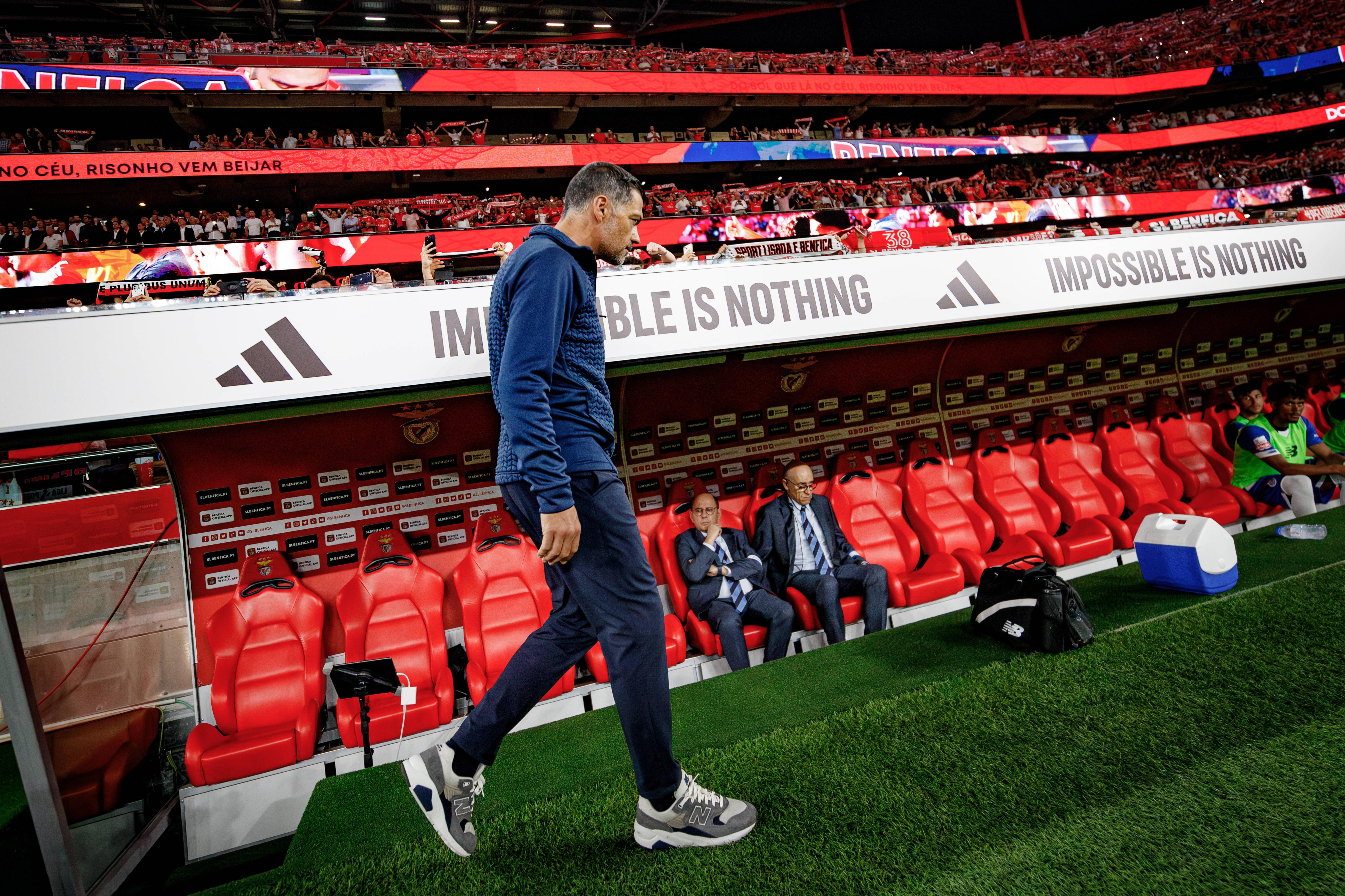 Sérgio Conceição, ex-treinador do FC Porto, no Estádio da Luz