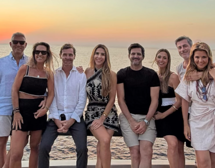 André Villas-Boas e a esposa, Joana, na companhia de João Borges e outros amigos - Foto: Instagram/Ana Sofia Cardoso