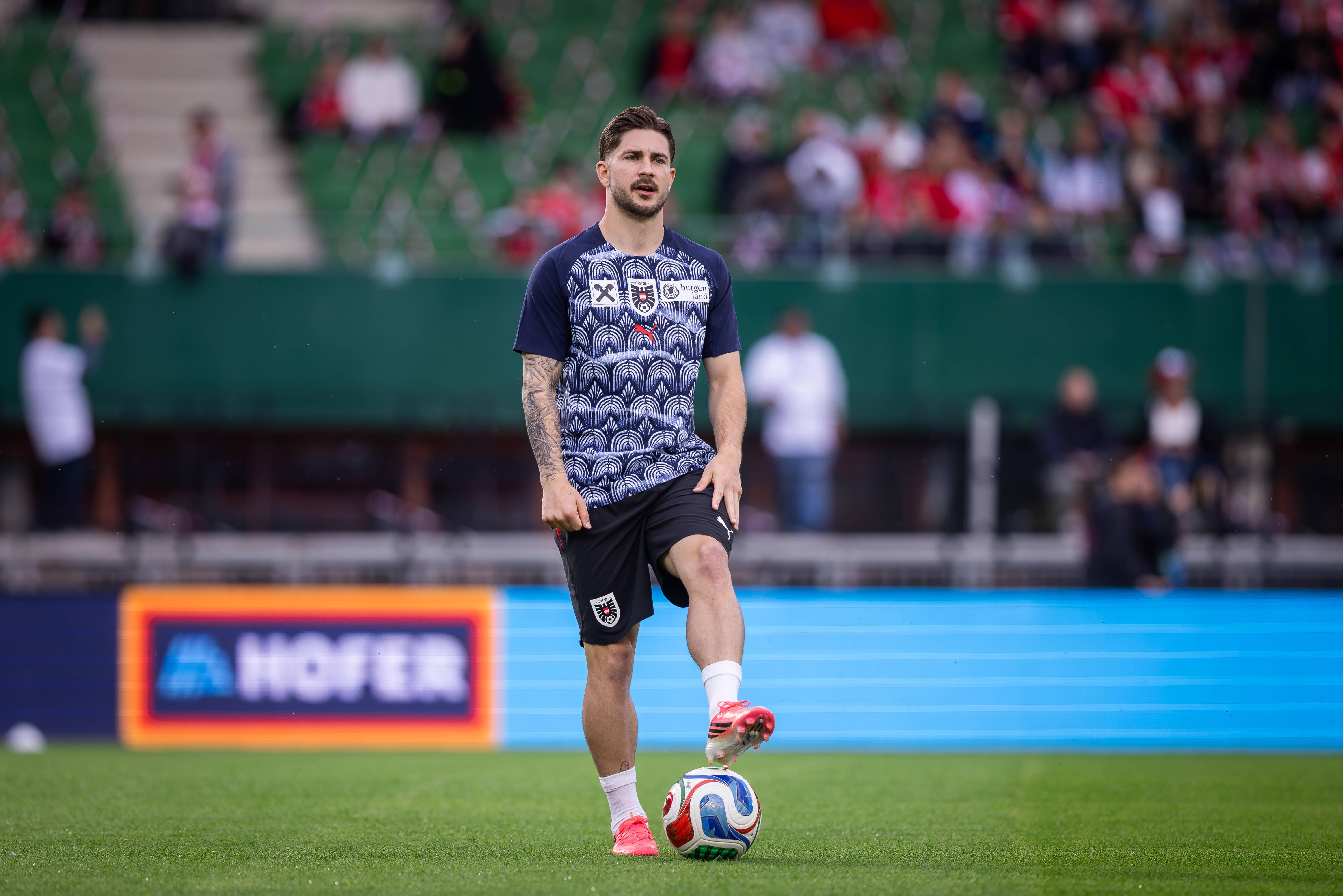 Áustria: Christoph Baumgartner lesionou-se e saiu da convocatória a 2 de junho. Ralf Rangnick não chamou ninguém para o substituir - Foto: Imago