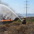 Bombeiros combateram fogo em Sorrento Valley, a menos de 10 km do hotel