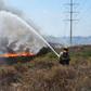Bombeiros combateram fogo em Sorrento Valley, a menos de 10 km do hotel
