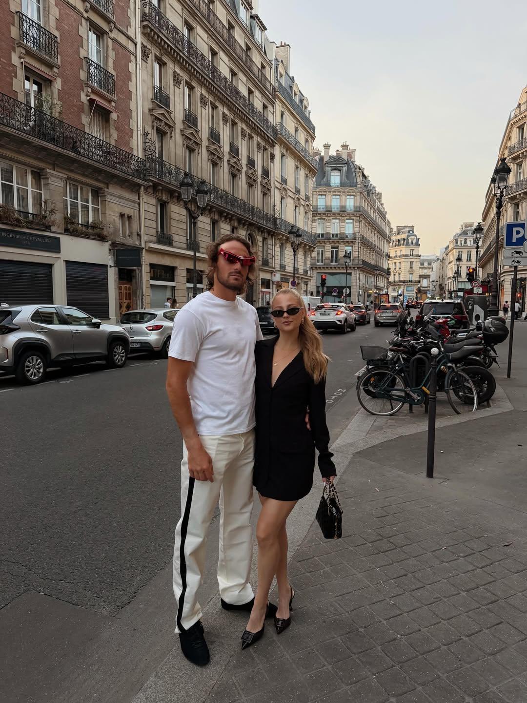 Kristen Thoms e Tsitsipas - Foto: Kristen Thoms/Instagram