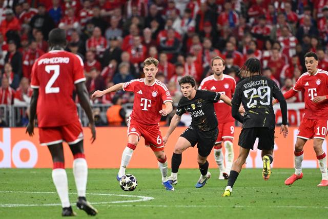 Joshua Kimmich defrontou o PSG na Champions esta temporada e foi eliminado
