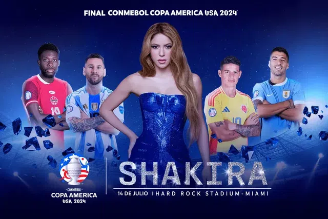 Shakira confirmada na final da Copa América