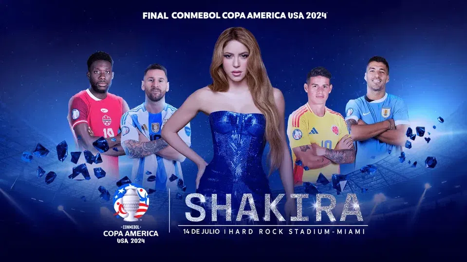 Shakira confirmada na final da Copa América